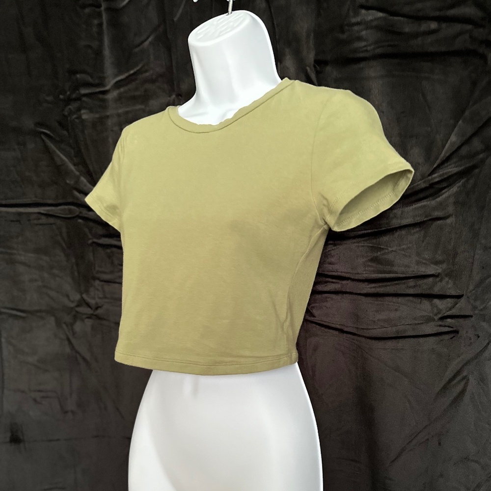 Aeropostale, baby tee, seriously soft green top, Junior size M